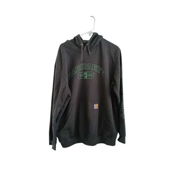 Carhartt Loose Fit Womens L Graphic 1889 Clover Logo Hoodie Sweatshit Streetwear - Picture 1 of 7